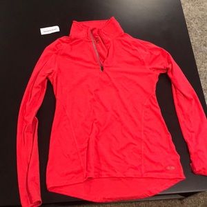 Orange Dri-Fit long Sleeve Quarter Zip